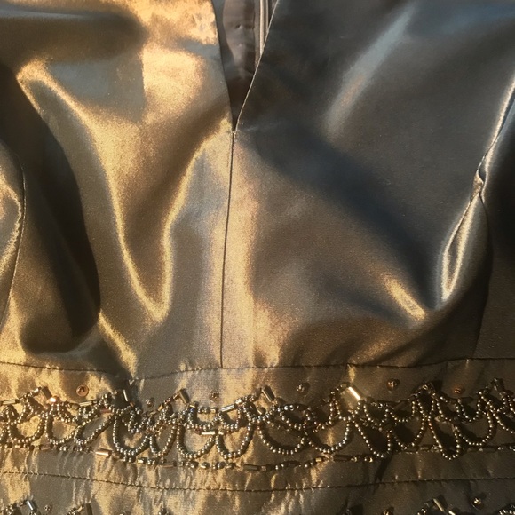 Bronze formal tea length dress - Picture 8 of 8